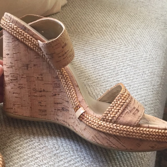 Stuart Weizman cork sandals size 6.5N - Picture 5 of 8